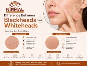 difference between blackheads and whiteheads